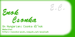 enok csonka business card